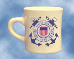 Coast Guard Coffee Mugs These heavy duty 8 oz. coffee mugs are made of vitreous china and are dish washer safe.   DO NOT MICROWAVE... 
 The mugs are imported from China as a plain mug, then the custom  designs are fired up in the kilns of our manufacturer's plant in New Hampshire



sorry- cannot ship mugs outside of the US.....


See below for details and pictures   Please note, if a mug is not in stock, and we have to order it from the manufacturer, there is a 4 week delay, and a shipping surcharge TBD.  If you have a critical delivery date for your mug(e.g.holiday gift) please e-mail Mystic Army Navy for availability:       sales@mysticarmynavy.com 