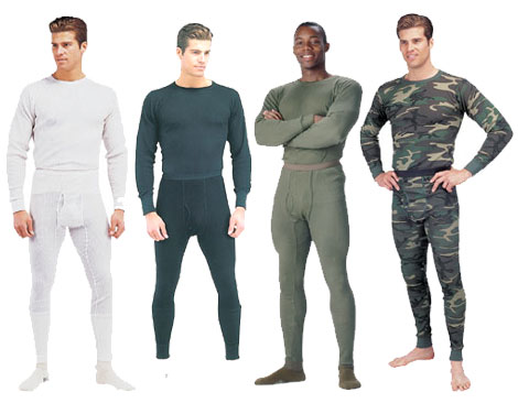  US Military ECWCS Men's Thermal Long John Underwear, XL:  Clothing, Shoes & Jewelry