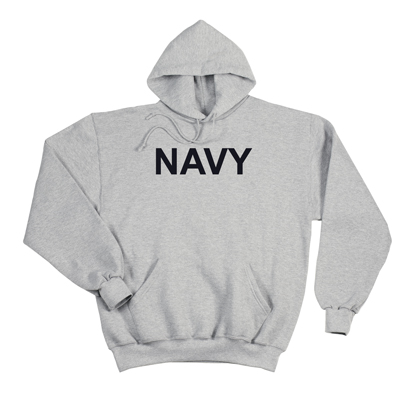 grey navy sweatshirt