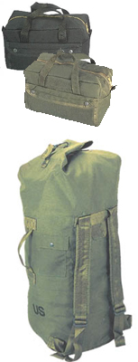Duffle Bags, Back Packs, Day Packs, Shoulder Bags, Carry Bags 